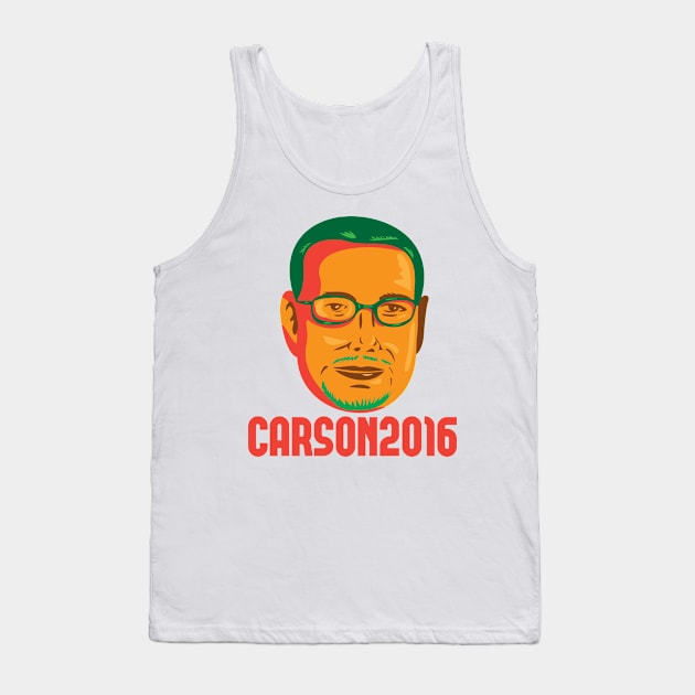 Ben Carson 2016 President Republican Retro Tank Top by retrovectors